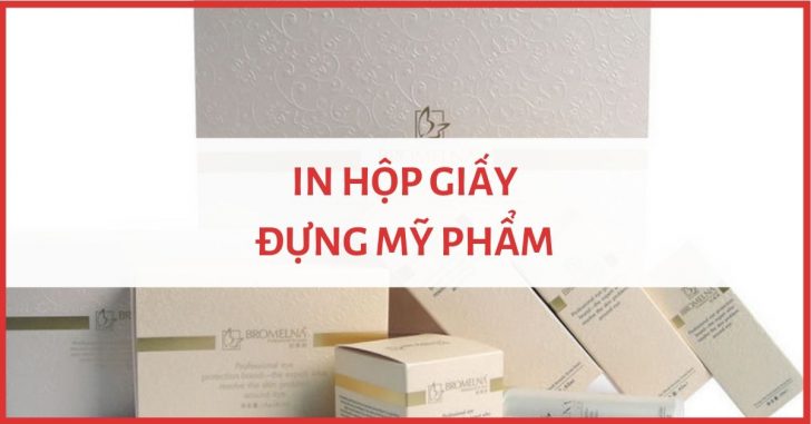 In hộp giấy đựng mỹ phẩm